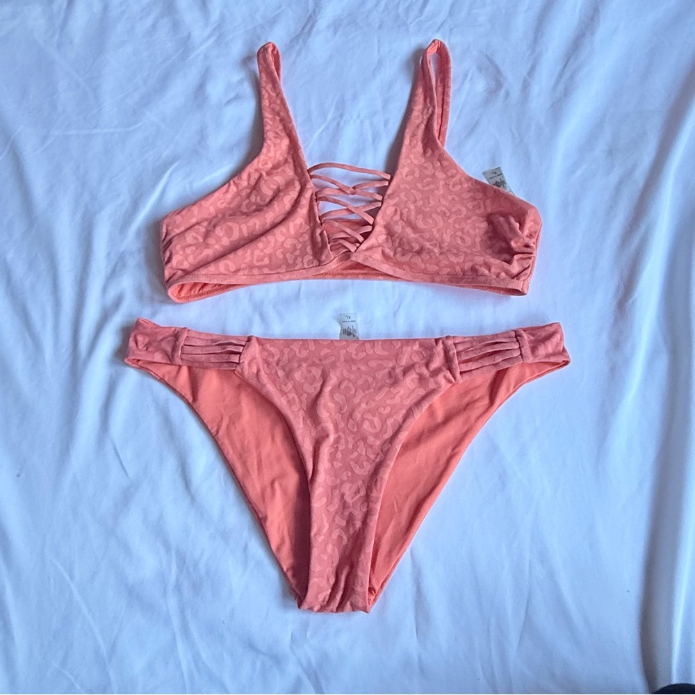 Tinikini Coral Lace-Up Bikini Set